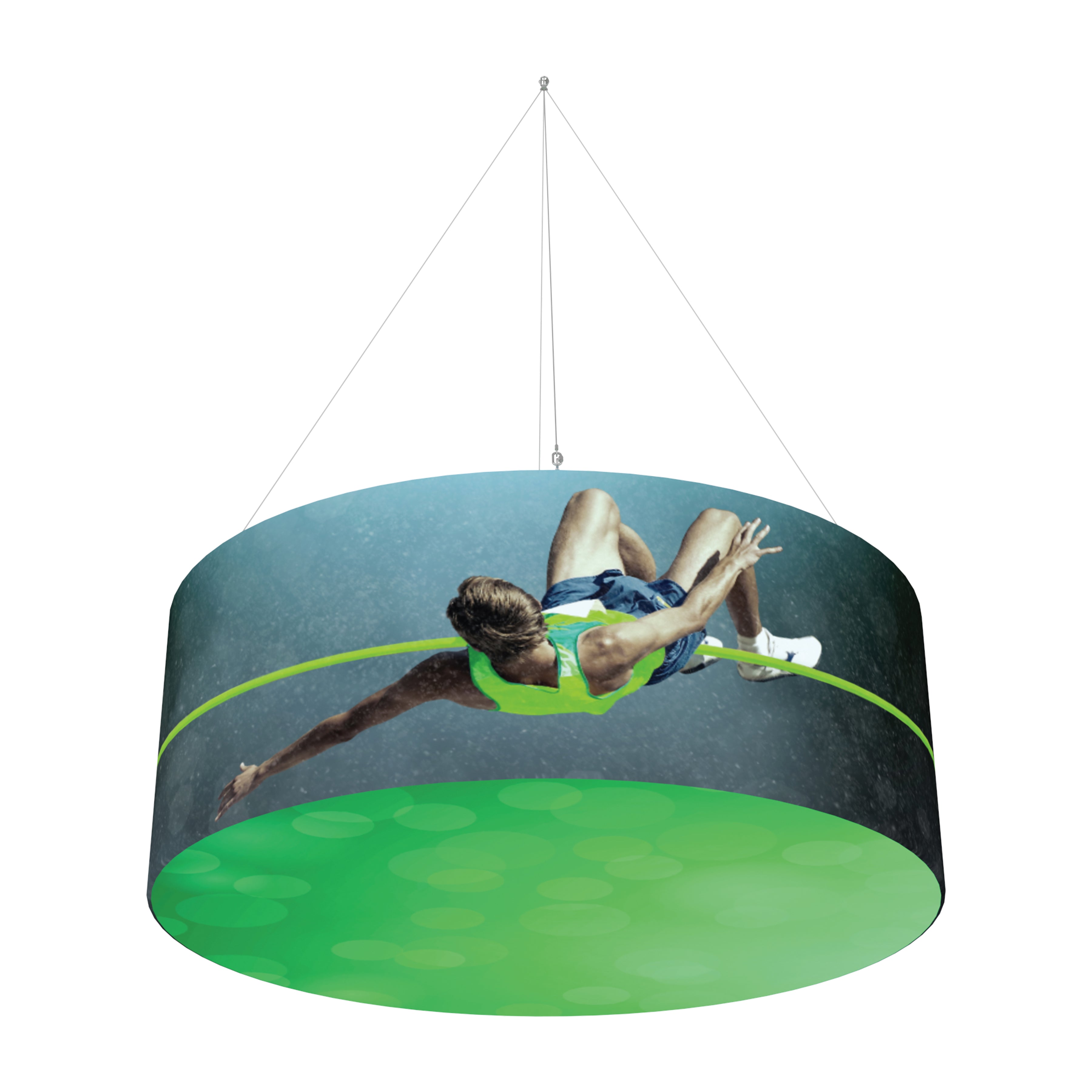 8ft x 3ft Backlit Circular Hanging Sign | Zilla Display – Zilla Display ...
