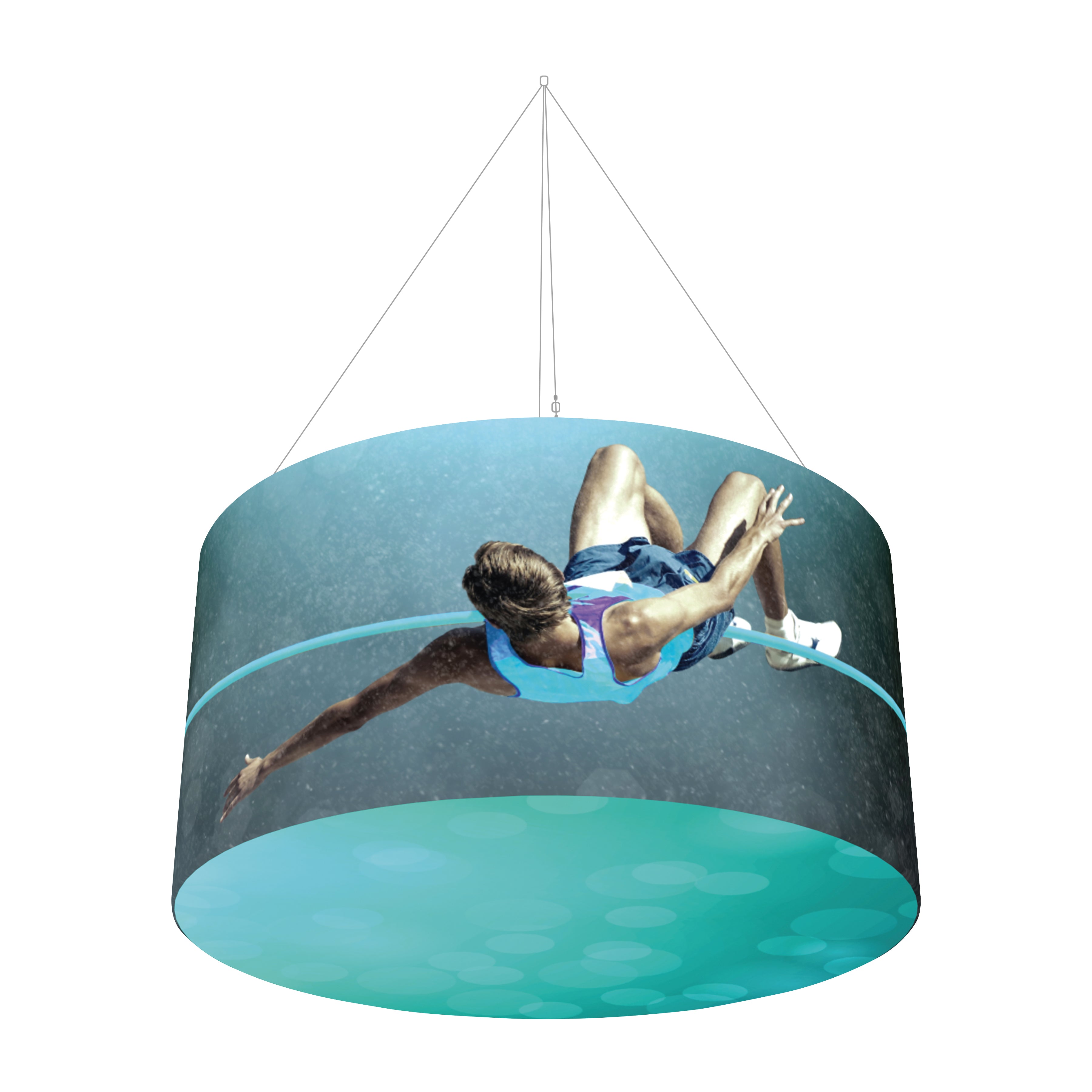 8ft x 4ft Backlit Circular Hanging Sign | Zilla Display – Zilla Display ...