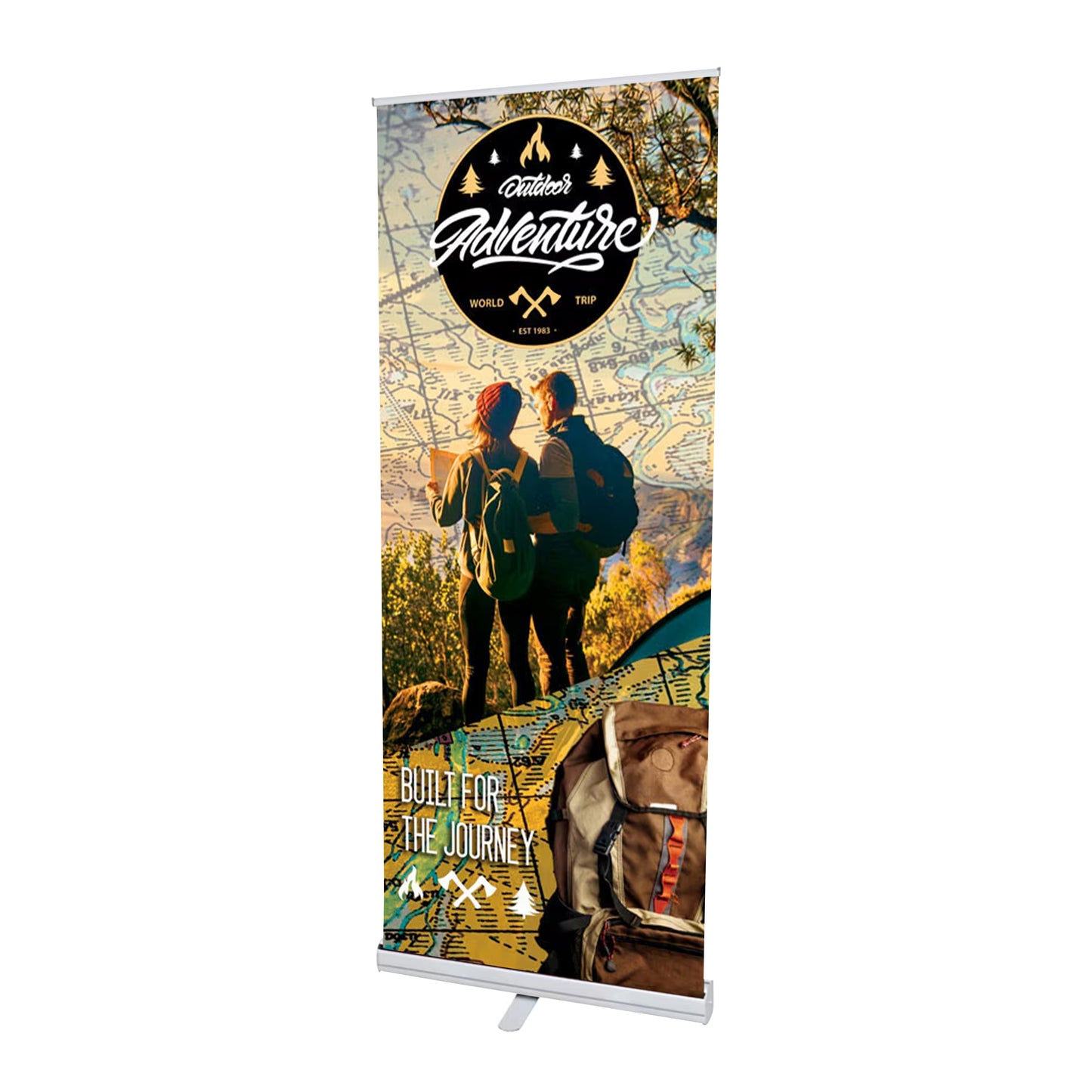 Basic Retractable Banner Stand - 24"W