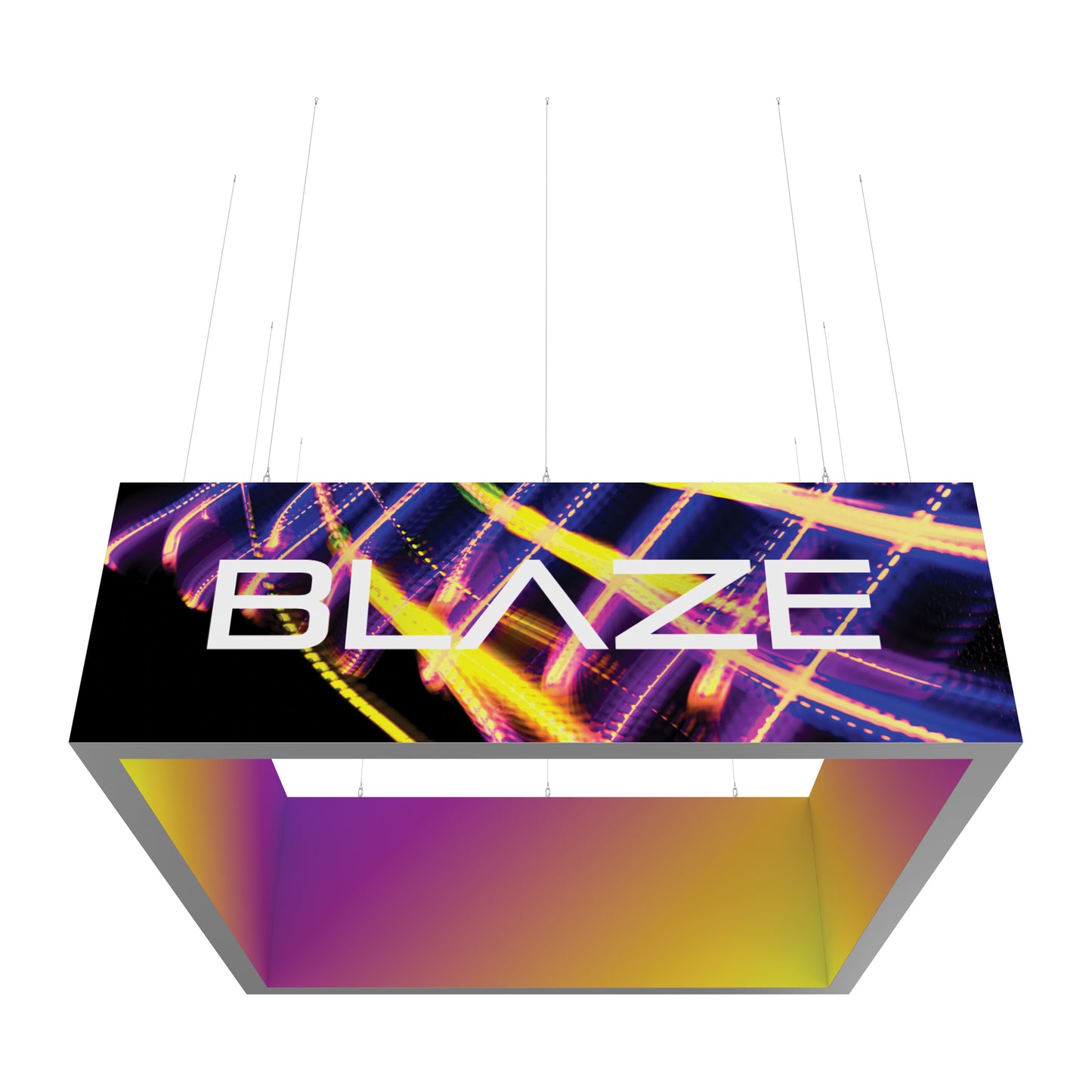Blaze 12ft x 4ft Light Box Hanging Sign