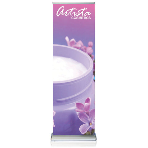 36" x 74" Doublestep - Retractable Banner Stand
