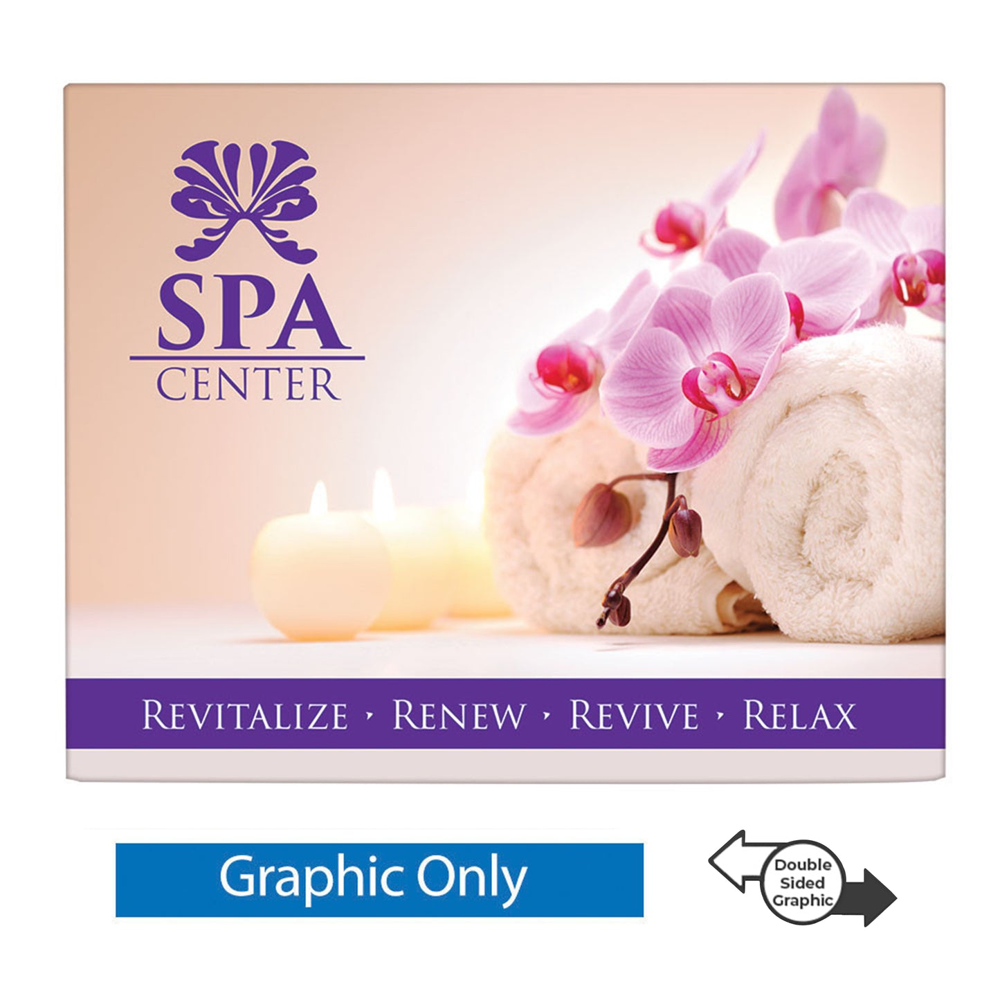 Budget 10' Double-Sided Straight Display - Replacement Graphic
