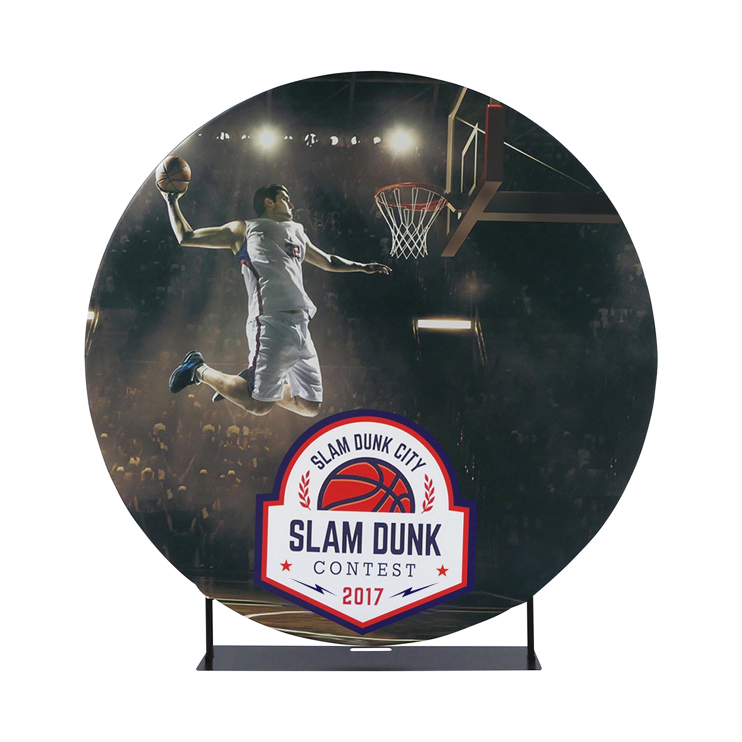 Budget 7' Circle Double-Sided Fabric Display