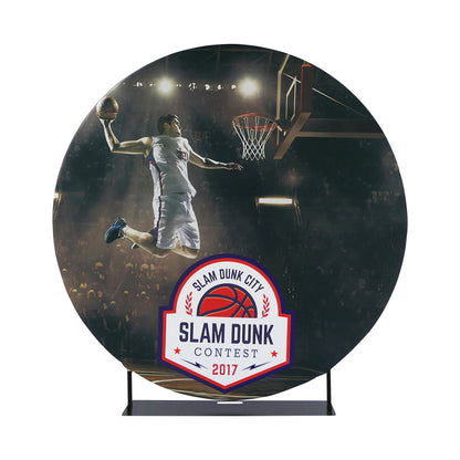 Budget 7' Circle Double-Sided Fabric Display