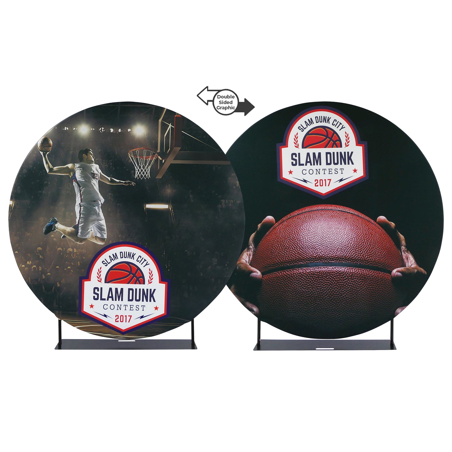 Budget 7' Circle Double-Sided Fabric Display