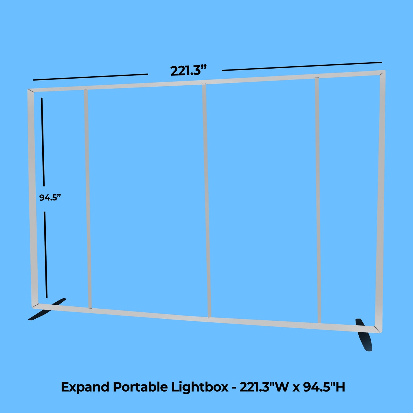 Expand Portable Lightbox - 221.3"W x 94.5"H