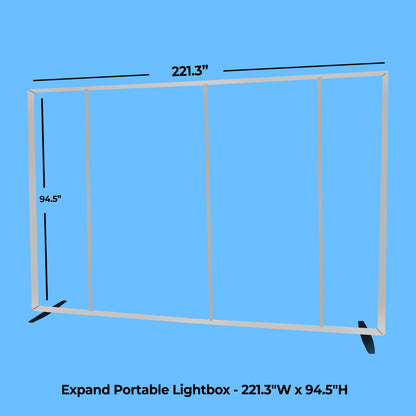 Expand Portable Lightbox - 221.3"W x 94.5"H
