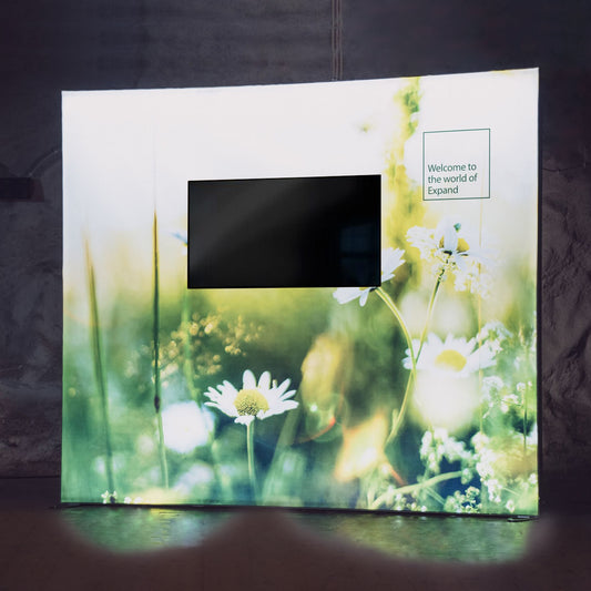 Expand Portable Lightbox With Monitor Mount - 94.5"W x 94.5"H