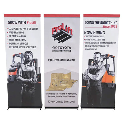 LinkZilla Seamless Retractable Banner Stand System