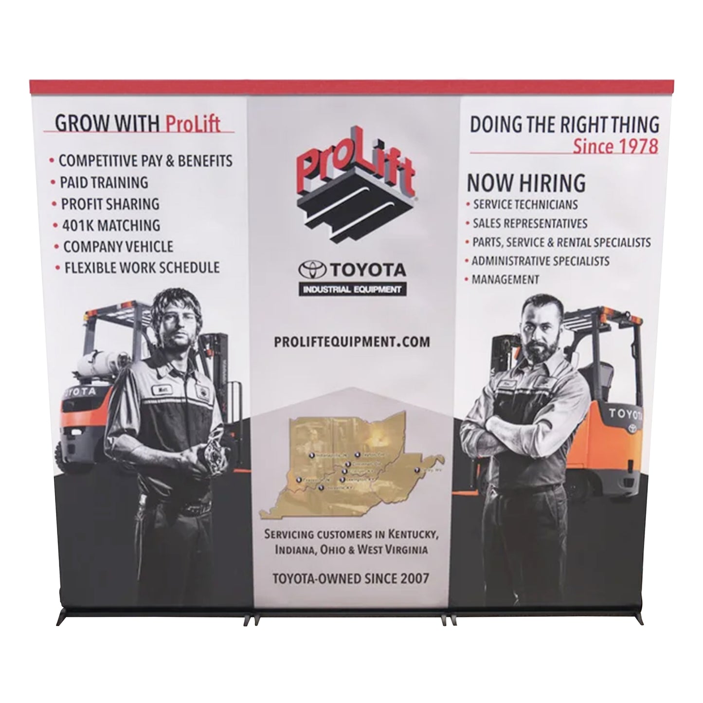 LinkZilla Seamless Retractable Banner Stand System