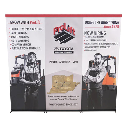 LinkZilla Seamless Retractable Banner Stand System