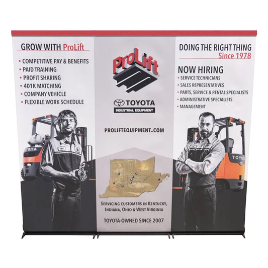 LinkZilla Seamless Retractable Banner Stand System