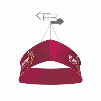 10' Curved Triangle Hanging Sign