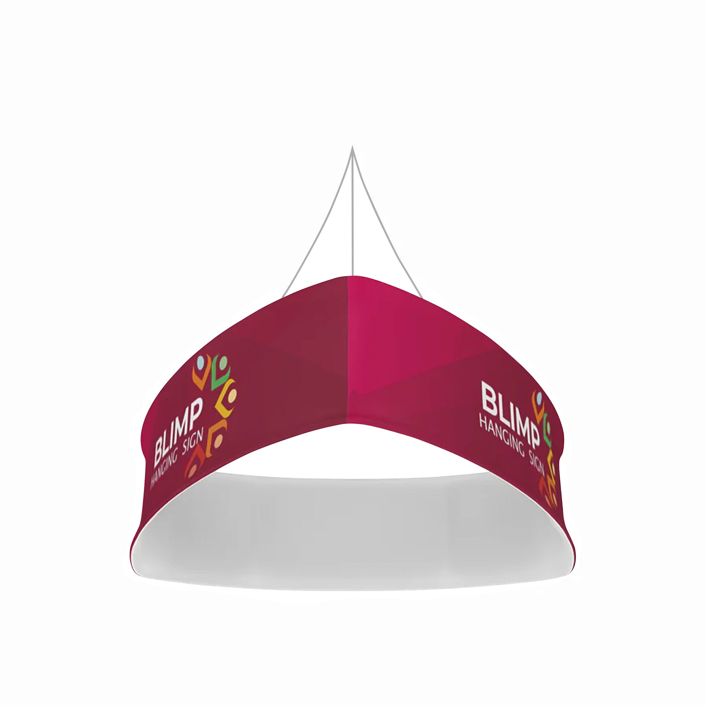 10' Curved Triangle Hanging Sign