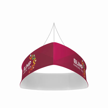 10' Curved Triangle Hanging Sign