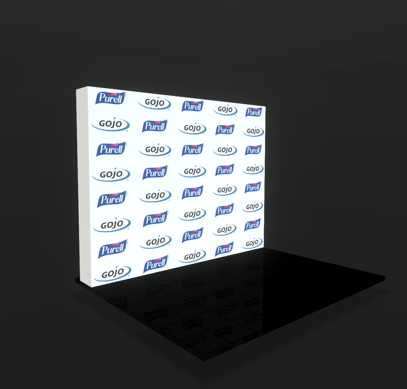 Step Repeat, Pop-Up Display Straight - 10ft