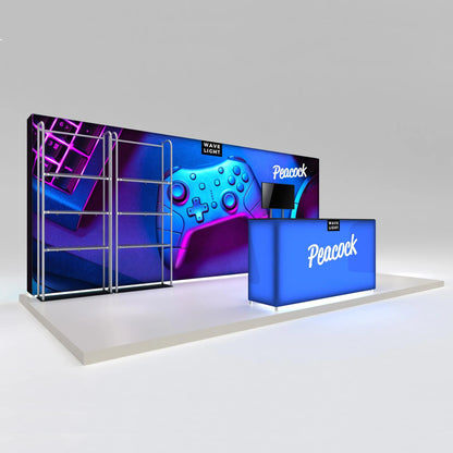 Peacock 10x20 Inline Display