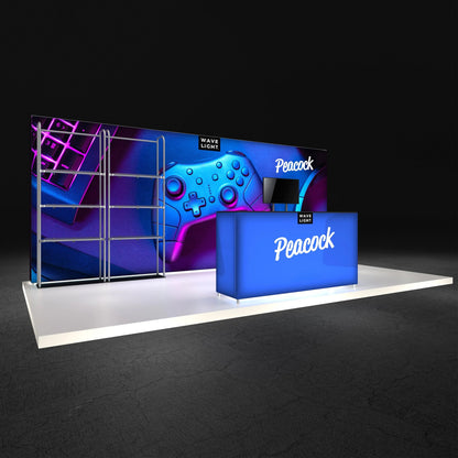 Peacock 10x20 Inline Display
