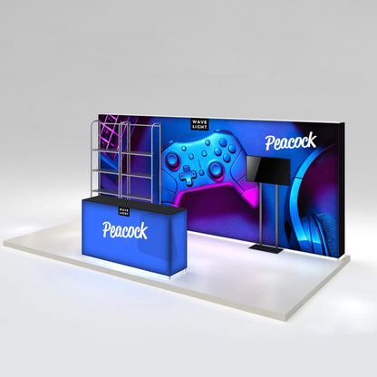 Peacock 10x20 Inline Display