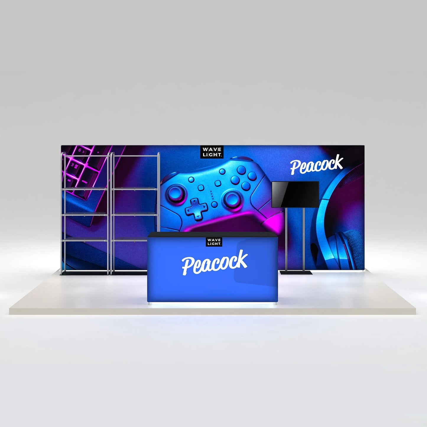 Peacock 10x20 Inline Display