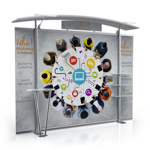 10ft Timberline™ Modular Display w/ Arch Top & Fabric Sides
