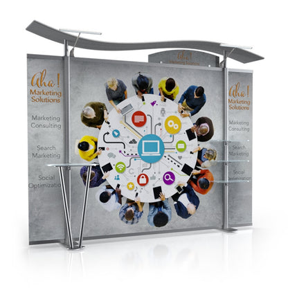 10ft Timberline™ Modular Display w/ Wave Top & Fabric Sides