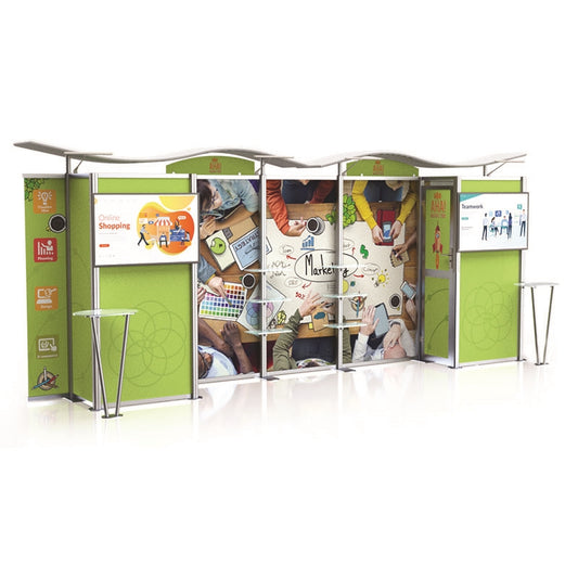 20ft Timberline™ Display with Closet Storage on Both Sides
