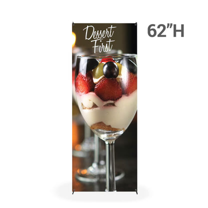Basic-X Banner Stand 24 in. X 62 in.