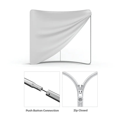Waveline Display 6ft Curve Table Top