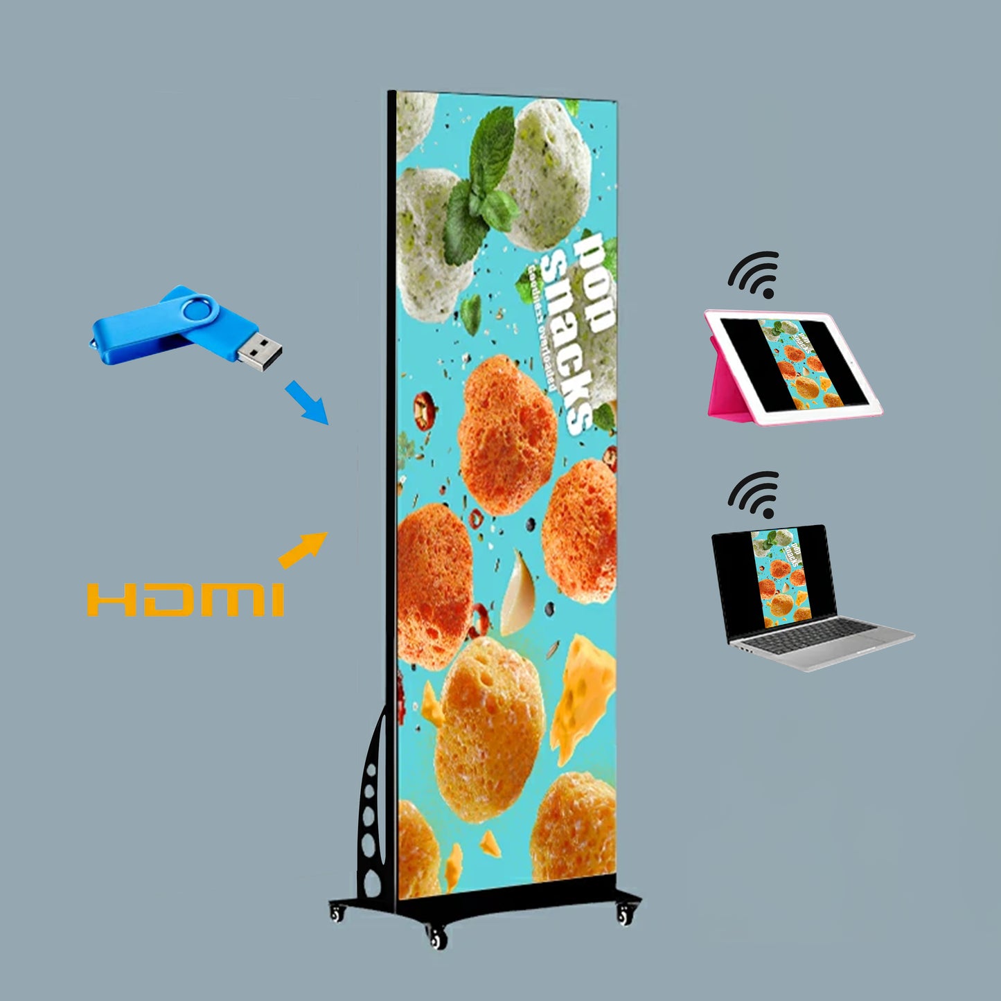 Z-Screen Digital Banner Stand - 4 Units