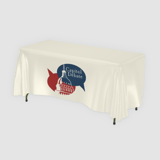 6' ZThrow Table Cover (Full-Color) - 3-sided
