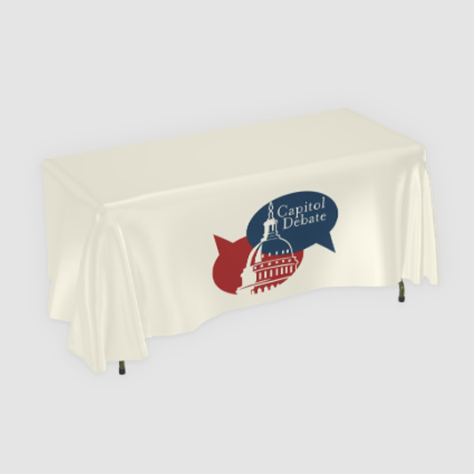 6' ZThrow Table Cover (Full-Color) - 3-sided