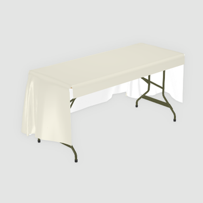 6' ZThrow Table Cover (Full-Color) - 3-sided