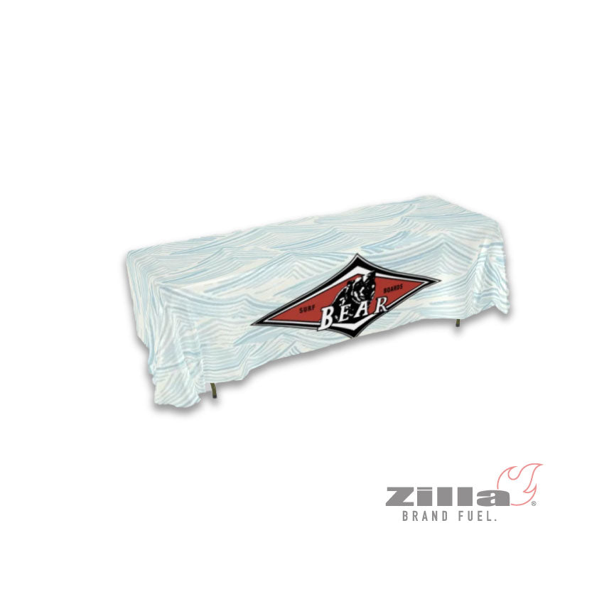 8' Economy ZThrow Table Cover (Full-Color)