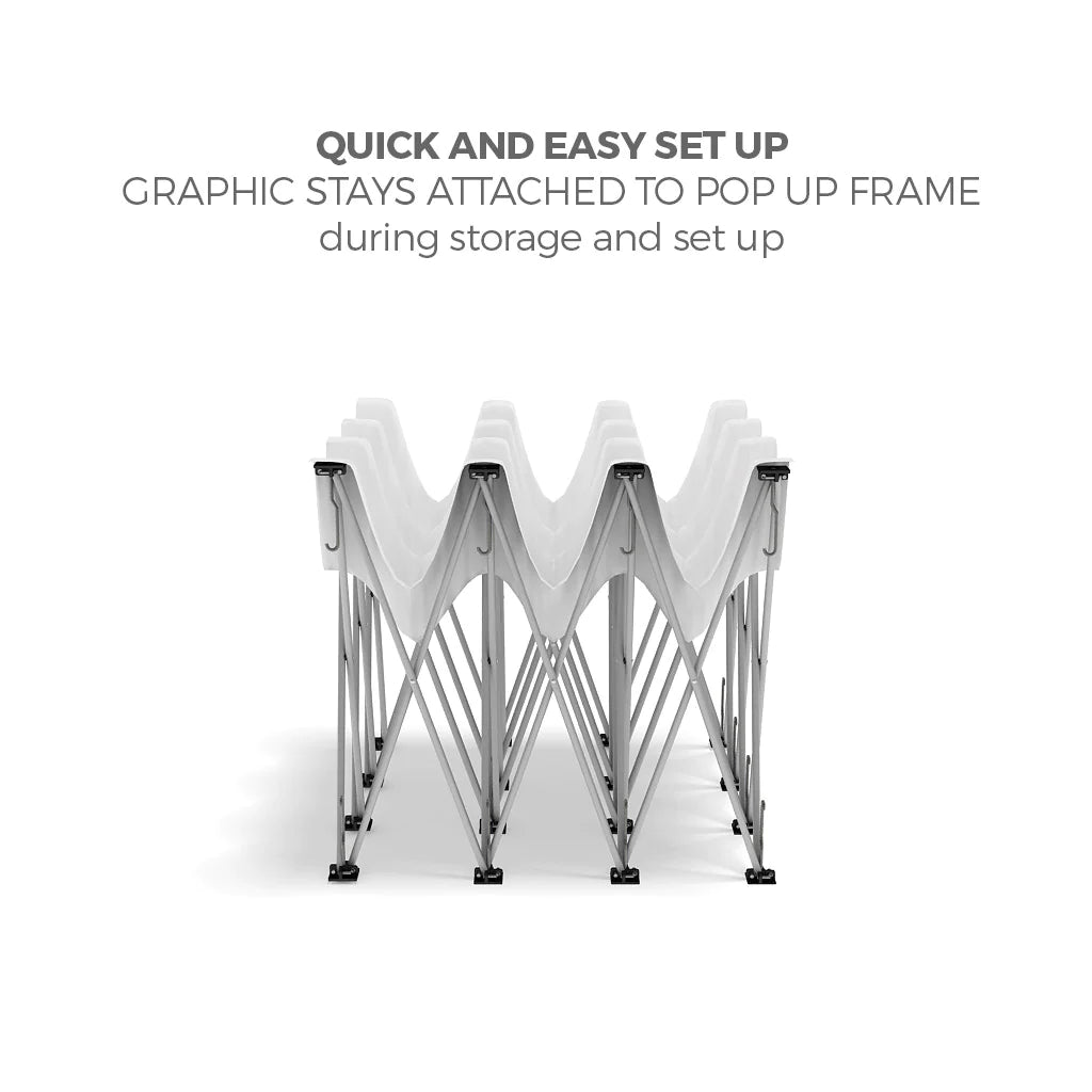 OneFabric 3ft Pop-Up Straight Display