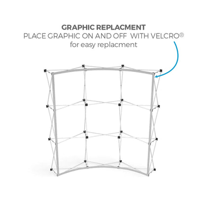 OneFabric 8ft Pop-Up Curved Display
