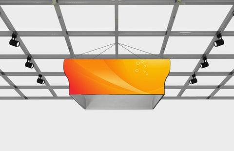 Zippa Tapered Square 10' x 48" Fabric Trade Show Sign