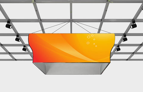 Zippa Tapered Square 12' x 48" Fabric Trade Show Sign