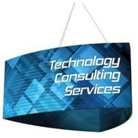 Shield Hanging Sign Double-Sided 14'W