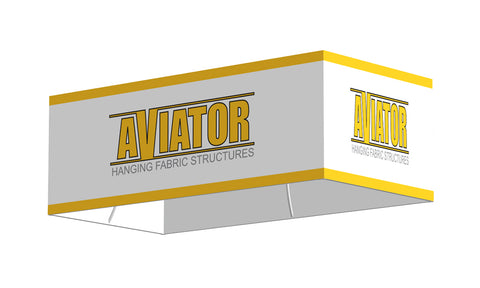 AVIATOR™ Four-Sided Rectangle Hanging Sign 10'W x 5'D x 48"H