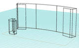 Panoramic Design 10ft x 20ft J Curved