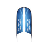 7' Falcon Flag Kit – Double-Sided with Ground Spike
