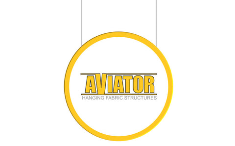 AVIATOR™ 2D Disc Hanging Sign 8' Diameter