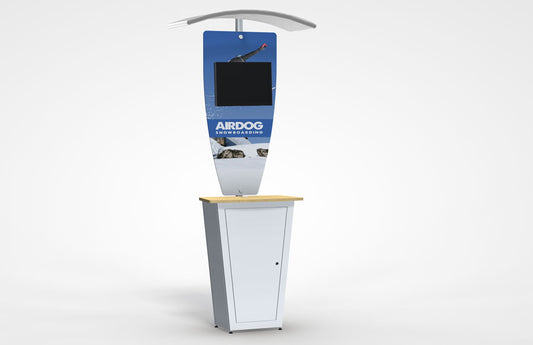 Alumalite Classic Kiosk Display With Canopy