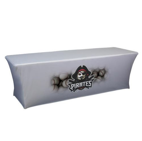 8' UltraFit Curve Table Throw (Full-Color Dye Sublimation, Front Only)