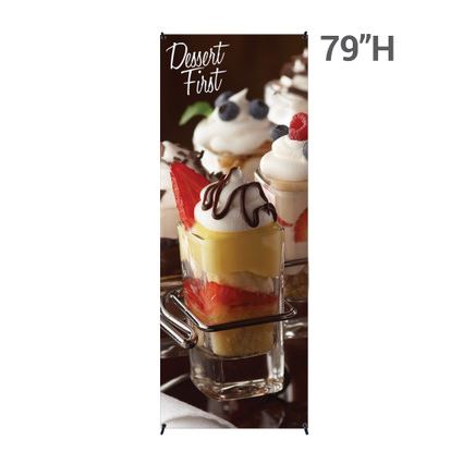 Economy-X Banner Stand Large 31.5 In. X 79 In.