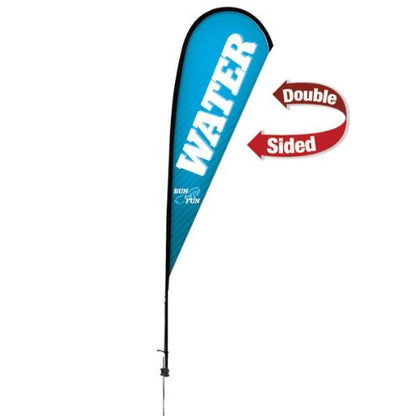 11.5' Premium Teardrop Sail Sign Kit – Double-Sided with Ground Spike