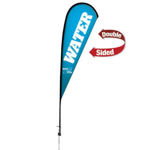 11.5' Premium Teardrop Sail Sign Kit – Double-Sided with Ground Spike