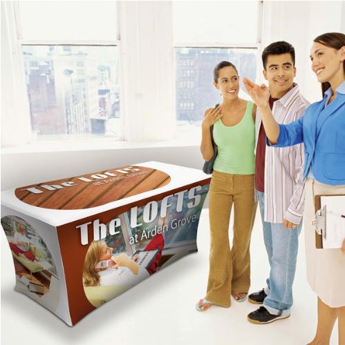 8' UltraFit Classic Table Throw (Full-Color Dye Sublimation, Full Bleed)