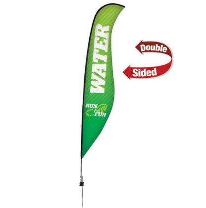 17' Premium Sabre Sail Sign Kit – Double-Sided with Ground Spike